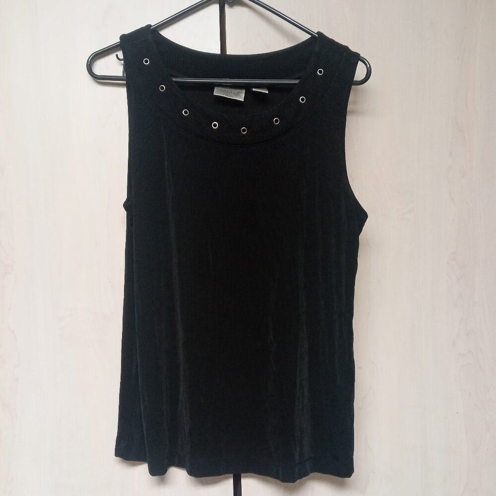 Chico's Travelers Grommet Tank Top - Goth